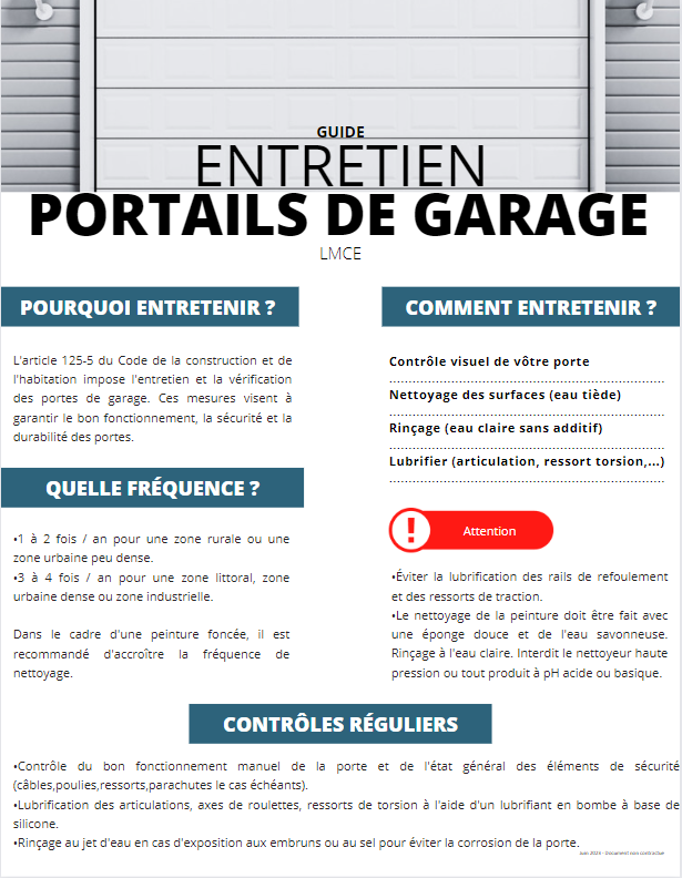 Nettoyer et entretenir sa porte de garage - Voici comment le faire !