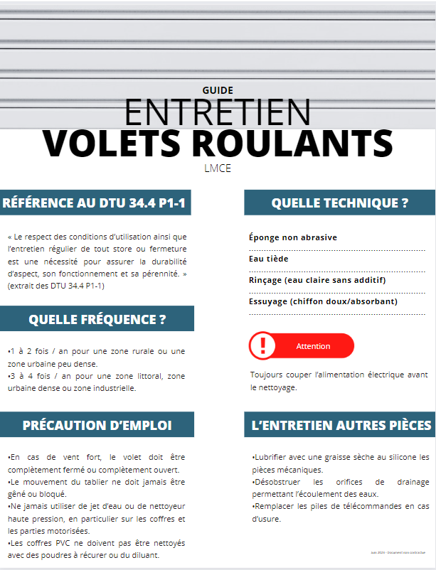 Entretien des volets roulants : 3 conseils pour les faire durer